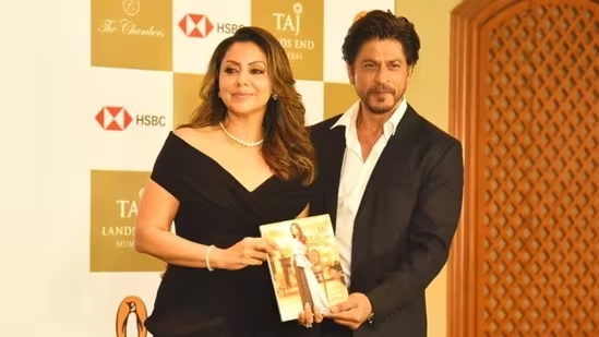 Shah Rukh Khan and Gauri Khan launched her coffee table book in Mumbai. The couple wore elegant outfits for the occasion, proving they are the OG power couple.