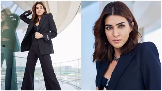 Kriti Sanon, in bold black power suit, is a mood for today and every other day