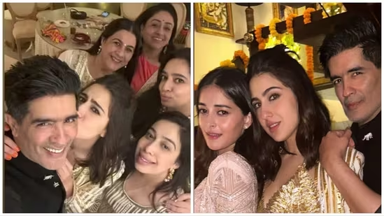 Karan Johar, Kartik Aaryan to Aditya Roy Kapur, Ananya Panday: Celebs attend Sara Ali Khan, Amrita Singh’s Diwali bash