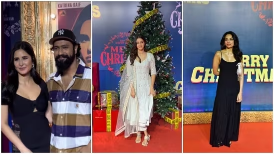 Merry Christmas Screening: Katrina Kaif to Ananya Panday, who wore what