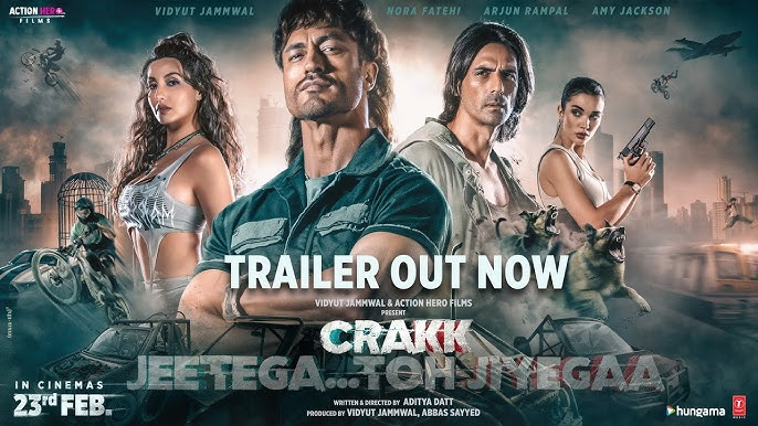 Crakk – Jeetegaa Toh Jiyegaa | Official Trailer | Vidyut Jammwal Arjun R Nora F | Aditya D | Amy J