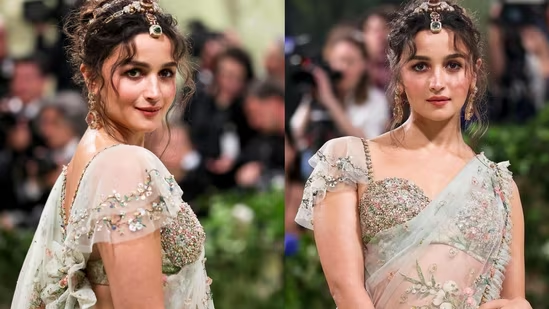 Met Gala 2024: Alia Bhatt is royalty draped in a Sabyasachi saree bejewelled with sapphires & emeralds, deets inside