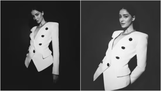 Ananya Panday nails the formula for power dressing in blazer and cycling shorts.