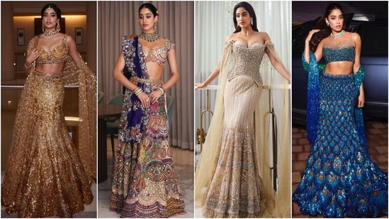 Internet thinks Janhvi Kapoor was the best-dressed celeb at Ambani wedding: All outfits she wore.